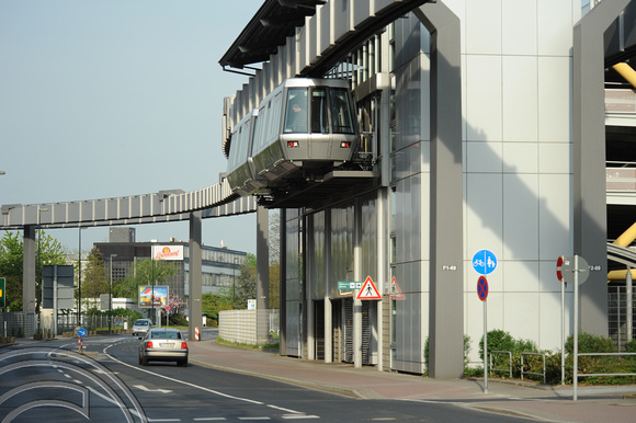 DG50715. Dusseldorf airport skytrain. Germany. 28.4.10.