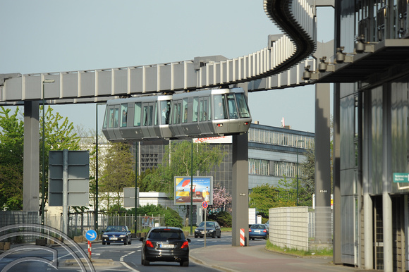 DG50709. Dusseldorf airport skytrain. 28.4.10.