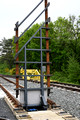 DG416402. Drawbridge rail access. Siemens test track. Wildenrath. 8.5.2024.