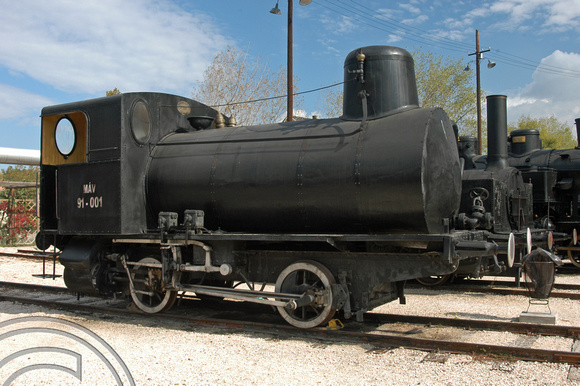 FDG1185. 91 001. Rail museum. Budapest. Hungary. 30.9.04.