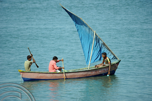 DG76502. Going fishing. Diu. India. 14.3.11.