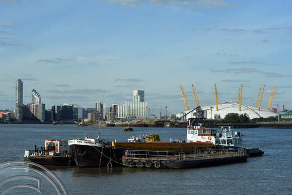 DG256470. Looking East along the Thames from Greenwich. London. 24.9.16