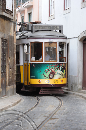 DG53179. Tram 556. Rua da Conceicao. Lisbon. Portugal. 2.6.10.