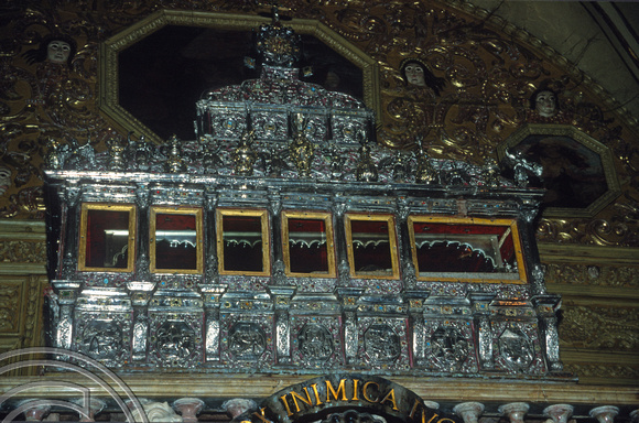 T5653. Tomb of St Francis Xavier. Old Goa. Goa. India. December 1995.