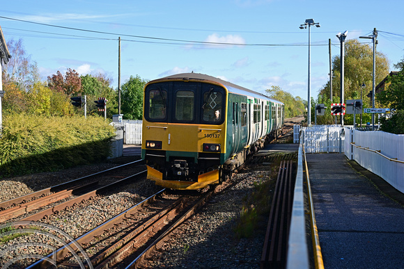 DG431366. 150127. 2S12. 1147 Bedford to Bletchley. Aspley Guise. 22.10.2024.