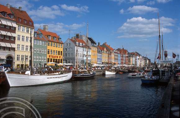 T5388. Ships in Nyhavn. Copenhagen. Denmark. August 1995