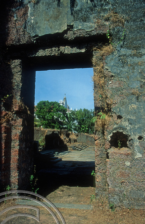 T5640. Ruin of the church of St Augustine. Old Goa. Goa. India. December 1995