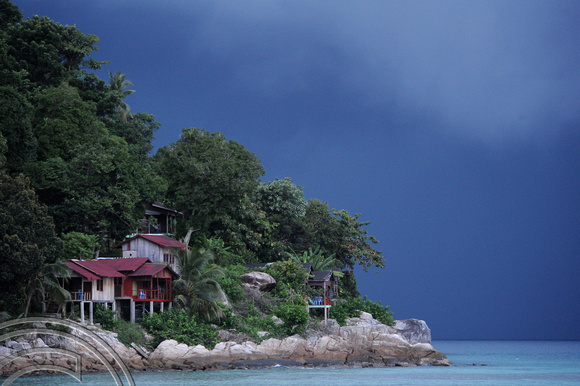 DG36861. Approaching storm. Coral Bay. Perhentian Islands. Malaysia. 8.10.09.