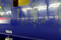 DG208428. The ghost of First Scotrail. Scottish sleeper. Euston. 31.3.15