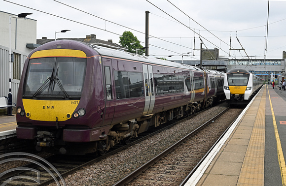 DG418074. 170501. 2K20. 1511 Peterborough to Lincoln Central. Peterborough. 21.5.2024.