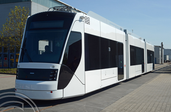 DG211808. Siemens Avenio tram for Doha. Wildenrath. Germany 21.4.15