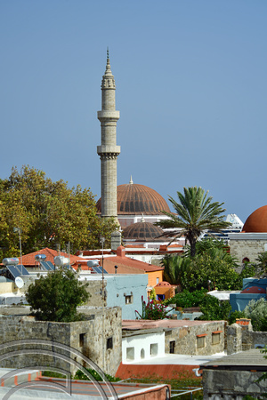 DG383138. Ibrahim Pasha Mosque. Medieval city. Rhodes. Greece. 19.10.2022.