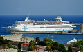 DG383127. Cruise Ship. Celestyal Olympia. 37584 gt. Built 1982. Rhodes Town. Rhodes. Greece. 19.10.2022.