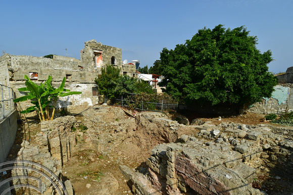 DG383062. Roman Triconch Building. Medieval city. Rhodes. Greece. 19.10.2022.