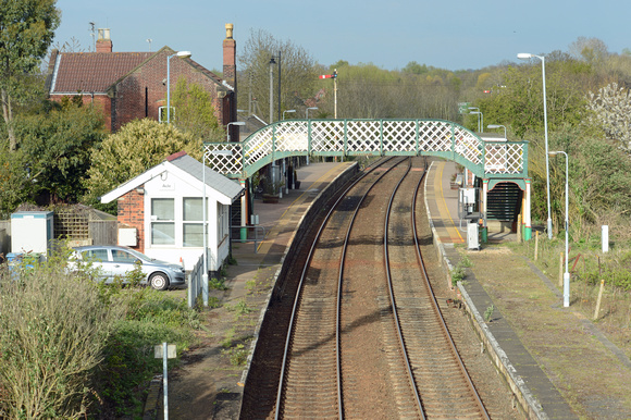 DG212741. View of the station. Acle. 30.4.15