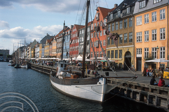 T5386. Ships in Nyhavn. Copenhagen. Denmark. August 1995