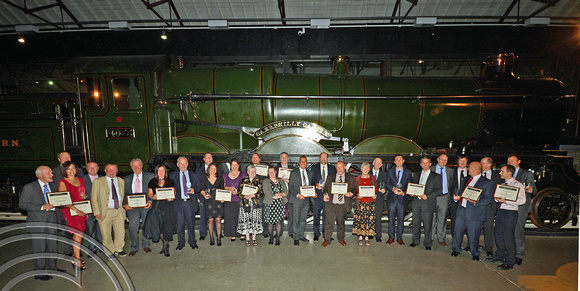 DG126497. The winners. ACoRP awards 2012. Steam at Swindon. 28.9.12.