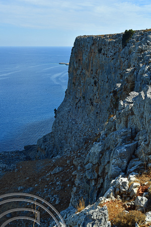 DG382832. Cliffs at Naverone bay. Rhodes. Greece. 11.10.2022.