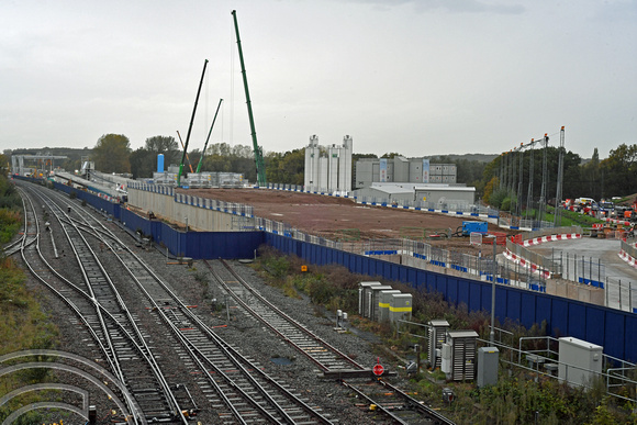DG383288. HS2 construction site. West Rusilip. London. 27.10.2022.