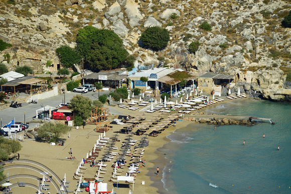 DG382950. The beach. Lindos. Rhodes. Greece. 16.10.2022.