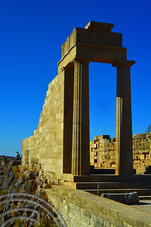 DG382976. The Acropolis. Lindos. Rhodes. Greece. 16.10.2022.