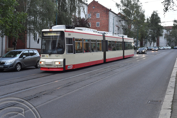 DG380286. Tram 301. Frankfurt (Oder). Germany. 21.9.2022.