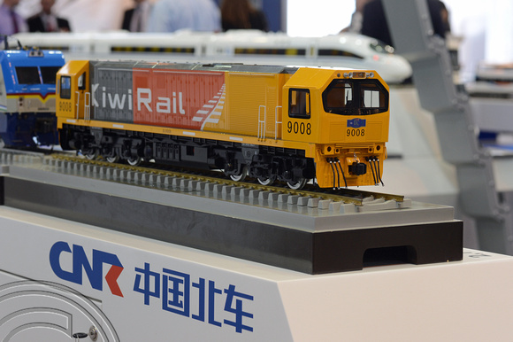 DG213760. Kiwirail Co-Co model. CNR stand. Railtex 2015. 13.5.15