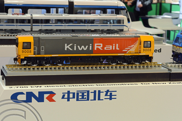 DG213761. Kiwirail Co-Co model. CNR stand. Railtex 2015. 13.5.15