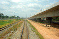 DG105767. New red line elevated section begins. Bangkok. Thailand. 29.2.12.