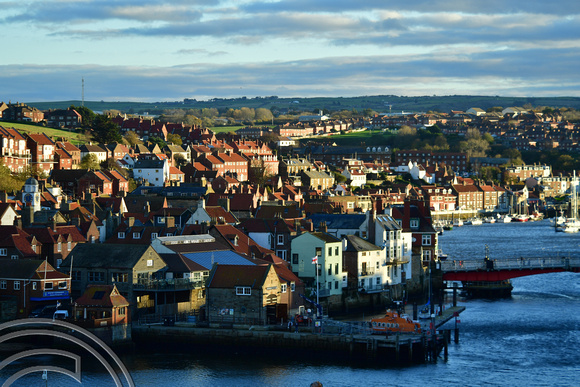 DG383763. View over the town. Whitby. North Yorkshire. 11.11.2022.