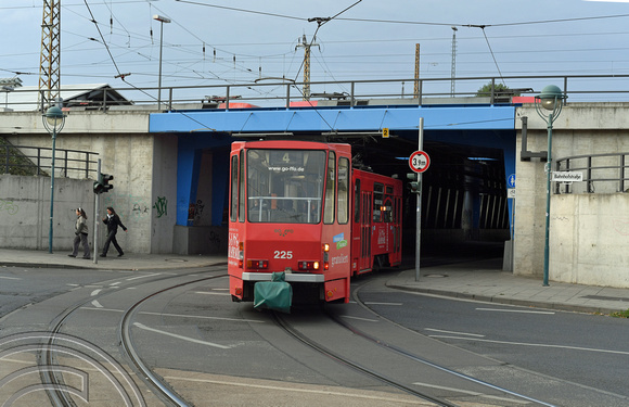 DG381709. Tram 225. Bahnhof. Frankfurt (Oder). Germany. 24.9.2022.
