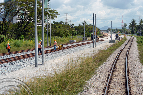 DG134170. Rebuilt route 5km post approaching Butterworth. Malaysia. 21.12.12.