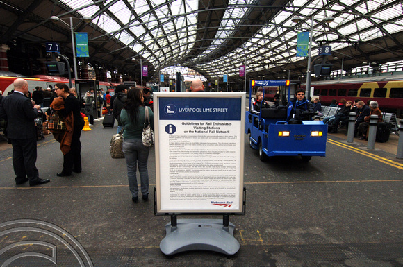 DG14453. Enthusiasts notice. Liverpool Lime St. 22.2.08.