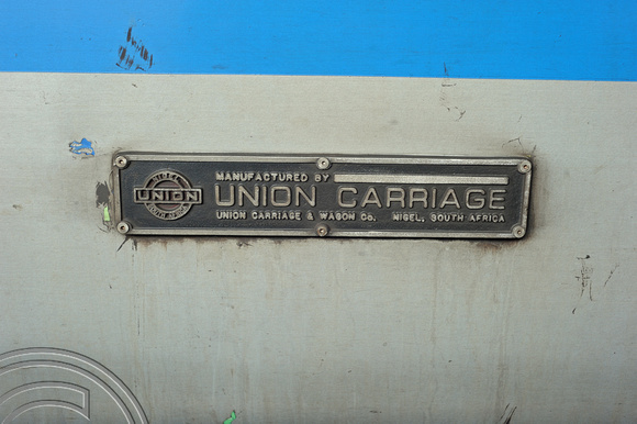 DG104506. Union C and W builders plate. 22.2.12.