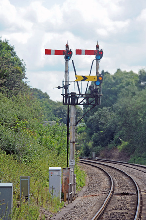 DG18407. GWR semaphores. Norton Junction. 15.8.08.