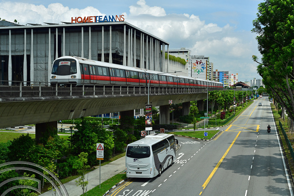 DG386141. North-South line train. Khatib. Singapore. 12.1.2023.