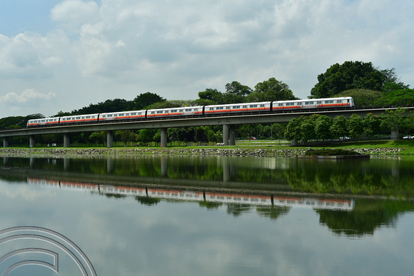 DG386154. North-South line train. Khatib. Singapore. 12.1.2023.