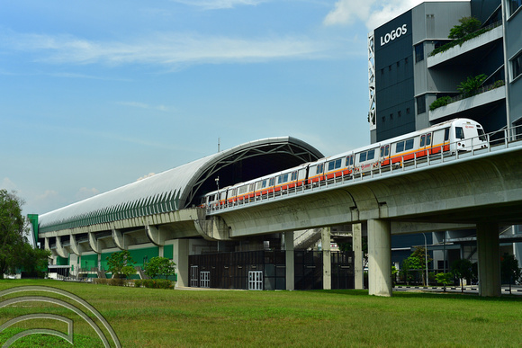 DG386187. East-West line line train. Tuas link. Singapore. 12.1.2023.