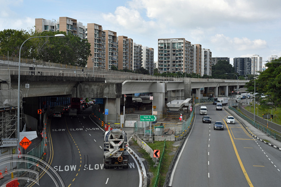 DG386262. New viaduct construction. Tanah Merah. East-West line. Singapore. 12.1.2023.