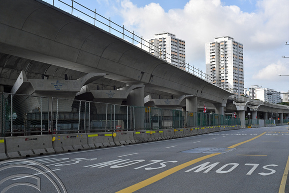 DG386254. New viaduct construction. Tanah Merah. East-West line. Singapore. 12.1.2023.