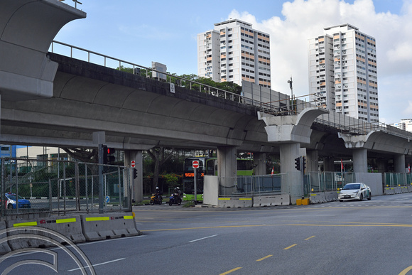 DG386255. New viaduct construction. Tanah Merah. East-West line. Singapore. 12.1.2023.