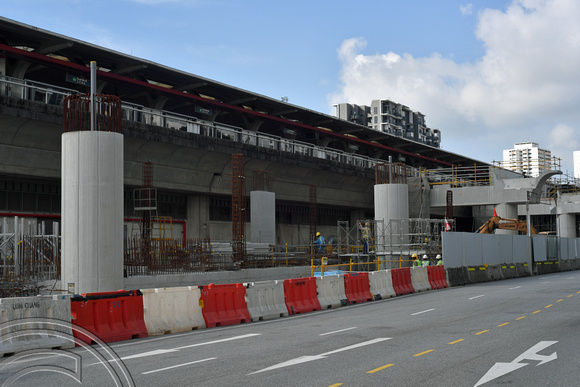 DG386261. New viaduct construction. Tanah Merah. East-West line. Singapore. 12.1.2023.