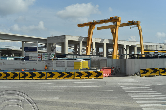 DG386271. New viaduct construction. Tanah Merah. East-West line. Singapore. 12.1.2023.