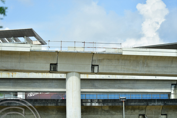 DG386306. New viaduct construction. Upper Changi Rd. Tanah Merah. East-West line. Singapore. 12.1.2023.