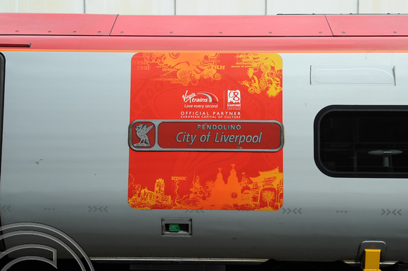 DG18755. 390031 nameplate City of Liverpool. 2.9.08.