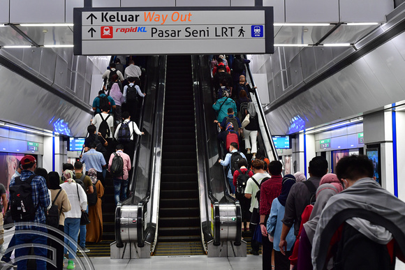 DG387152. Pasar Seni metro platforms. Kuala Lumpur. Malaysia. 19.1.2023.