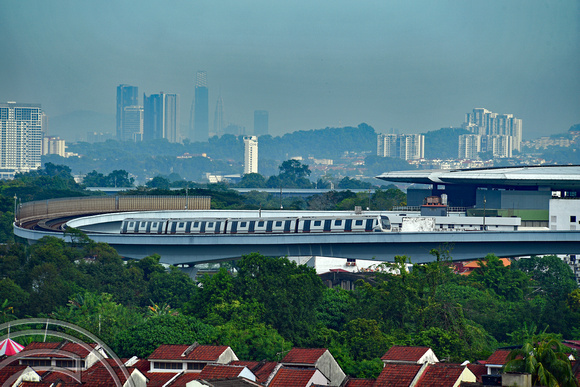 DG387174. MRT Kajang line train. Kajang. Kuala Lumpur. Malaysia. 19.1.2023.