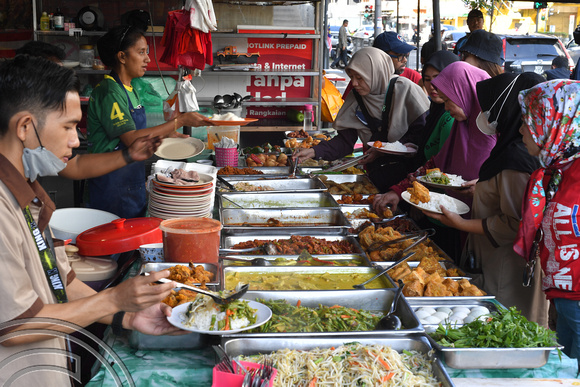 DG387000. Food stall. Jalan Cheng Lock. Kuala Lumpur. Malaysia. 17.1.2023.