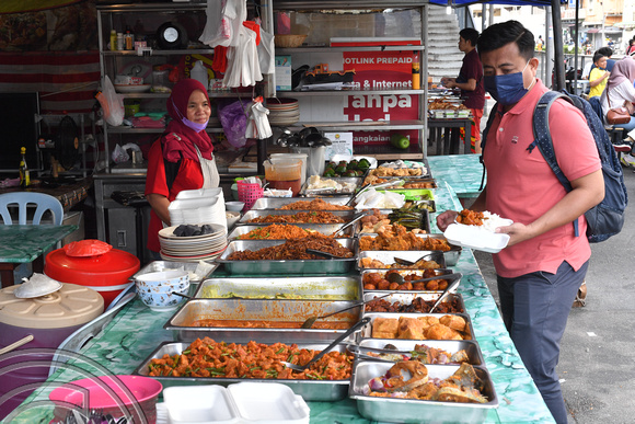 DG386952. Food stall. Jalan Cheng Lock. Kuala Lumpur. Malaysia. 16.1.2023.