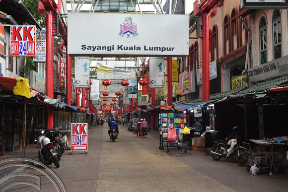 DG386963. Morning time. Jalan Petaling. Chinatown. Kuala Lumpur. Malaysia. 16.1.2023.
